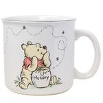 Silver Buffalo Disney Winnie The Pooh But First Hunny Piglet Ceramic Camper Mug, 20 Ounces, 1 Count (Pack of 1)