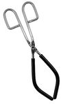 Eisco Labs Beaker Tongs, Rubber Coated Ends, Nickel Plated 1/4" Steel, 50mL - 2000mL Capacity