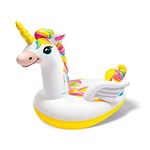 Intex 57291EP Giant Inflatable 8 x 5 Foot Mega Unicorn Island Ride On Swimming Pool Float