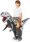 COMIN Inflatable Dinosaur Costume Kids Ride-on Inflatables Blow Up Dino Costume Skeleton Funny Dress for Halloween Party