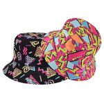 SKHAOVS 2 Pieces Funny Disco Bucket Hats Fashion Beach Sun Cap Unisex Print Reversible Retro 80s Bucket Hat for Women Men Double-Side-Wear Outdoor Fisherman Hat for Hip hop Party Summer Travel (2PCS)