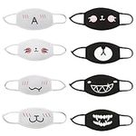 HIMI HIMIFASHION Fashion Dust Mask Unisex Funny Cloth Face Mask Reusable Washable Cute Cotton Mouth Mask for Women and Men (A, Kid)