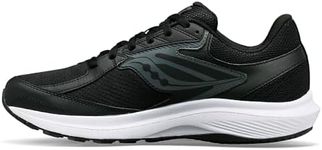 Saucony Men's Cohesion 17 Running Shoe, Black/White, 10.5W US