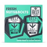 Below The Belt Grooming, Sweaty Balls Gift Set Includes Fresh & Dry Ball and 3 in 1 Shower Gel, Protects against Sweat, Odour and Chafing, Fresh Scent