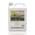 KinderPet Eco Weed Killer Organic Chemical Free WeedKiller Big Value 5L Refill Glyphosate Free Targets Paths Patios Driveways Dandelions Perennial Weeds Pet Child Bird Wildlife Safe Organic Natural
