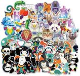 Yubbaex Cute Animals Stickers 135 Pcs Laptop VSCO Stickers Pack Cool Vinyl Waterproof Sticker for Pad MacBook Car Snowboard Bicycle Luggage Decal (Crystal Animals 135 Pcs)