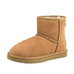 Shenduo Boots for Women Winter Ankle Boots Snow Boots Womens 5.5UK Chestnut DA5854 39EU