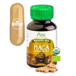 Black Maca Root Capsules l Organic Vegan Pills l 1500mg per Serving l Reproductive Health for Men l Natural Energy Booster l Adaptogen Function l Non GMO and Gluten Free l Amazon Andes