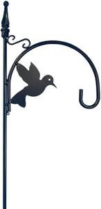 Gardman Bird Accent Shepherd Hooks, Black, 6' 5"H, 4 Pack