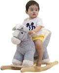 Rock My Baby Rocking Gray Horse wit