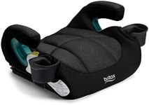 Britax UpNGo Click Backless Booster Car Seat with Rigid Latch, Lightweight and Portable Travel Booster with Slim Design and PosturePlus, Accommodates Kids up to 120 Lbs and 63” – Raven Black