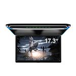 17.3" Car Overhead Flip Down Monitor Screen Dispaly 1080P Video HD Digital TFT Screen Wide Screen Ultra-thin Mounted Car Roof Player HDMI IR FM USB SD