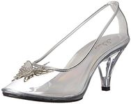 Ellie Shoes Women's 305-CINDER Dress Pump, Clear, One Size