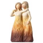 TSLBW Sister Figurines Birthday Gifts for Sister Friendship Statue Gifts for Best Friends Bestie Sister Presents 1 Pcs Resin Friendship Figurines Sister Birthday Presents (Sisters)