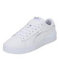 PUMA Women's Jada Gymnastics Shoes, White White Silver, 5 UK