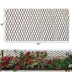 Expandable Garden Trellis Plant Support Willow Lattice Fence Panel for Climbing Plants Vine Ivy Rose Cucumbers Clematis 36X92 Inch