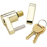 Seachoice Seachoice 37401 Solid Brass Boat Trailer Hitch Coupler Lock with 2 Matching Keys