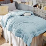 Bedsure Twin XL Comforter Duvet Insert Dorm Bedding - Dusty Blue Extra Long Twin Comforter, Quilted All Season Duvet with Corner Tabs