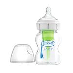 Dr. Brown's Options+ Anti-Colic Baby Bottle, 150ml, Transparent, BPA Free, Vented, Wide Mouth, from 0 months