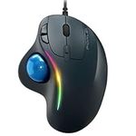PORLEI Trackball Mouse Wired, RGB E