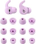 Rqker Ear Tips Compatible with Beats Fit Pro Earbuds & Studio Buds, S/M/L Sizes 6 Pairs Soft Silicone Replacement Tips Earbud Covers Eartips Compatible with Beats Studio Buds & Fit Pro, Purple 12