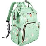 PACKNBUY Diaper Bag Spacious Mother Maternity Baby Travel (Green)