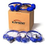 Kaysent Wholesale Bulk Headphone Earphone Earbud (KHP0-25DBlue) 25 Pack Wholesale Dark Blue Headphone for School, Classroom, Airplane, Hospiital, Students,Kids and Adults