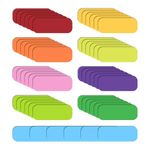 54 Pieces of Colorful Magnetic Stickers, Writable Magnetic Strips, Writable and Wipeable Labels, Magnetic Strips Suitable for Refrigerator Stickers, Whiteboard Stickers, And Name Stickers