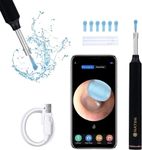 NATON Ear Wax Removal Kit - Otoscope Ear Camera 1920P FHD Wireless Ear Cleaner with 7 PCS Ear Spoon, IP67 Waterproof Ear Wax Remover Suitable for iOS, Android, Adults, Kids,Pets