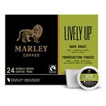 Marley Coffee Lively Up Organic Dark Roast (24 Count), A1399, 24 Count (Pack of 1)