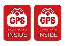 GPS Security Tracker Inside Sticker – Pack of 2 for Bicycle, Bike Sticker – Weatherproof, UV Resistant