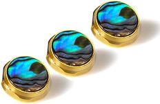 Cheerock Trumpet Valve Caps Finger Buttons Trumpet Replacement Accessories 3Pcs Abalone Shell