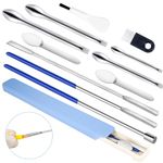 Capsule Filling Tools, Micro Lab Spoon Spatula Tamper Tool for Fast and Easy Gel Capsule Filling, Gel Cap Capsule Pill Filler Machine - #000 00 0 1 2