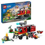 LEGO 60374 City Fire Command Unit Set, Rescue Fire Engine Toy, Ultramodern Truck with Land and Air Drones, Emergency Vehicle Toys for Kids, Boys & Girls Aged 6 Plus