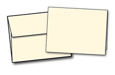 4 1/4" x 5 1/2" Heavyweight Blank Cream/Natural Greeting Card Sets - 40 Cards & Envelopes - Desktop Publishing Supplies, Inc.TM Brand