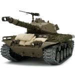 DIRACCOS Modified Edition 1/16 Remote Control US M41A3 Walker Bulldog Tank (Upgraded/Metal Road Wheel & Tracks & Sprocket Wheel & Idle Wheel)(5000mah Nimh Battery)(Steel Gear Gearbox)