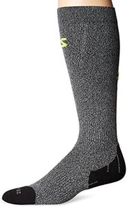 Zensah Tech+ Compression Socks - Knee High Running Socks for Sports, Travel (Heather Grey, Small)