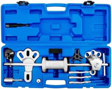 Punmew Slide Hammer Puller Set 19 PCS Front Wheel Hub Bearing Remover & Rear Wheel Axle Hub Dent Shaft Puller Tool Kit Slide Hammer