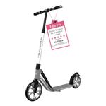 HUDORA BigWheel 230 Advanced Scooter - Stable aluminium scooter for up to 120kg - Quiet & foldable city scooter with stand & bell - Kick scooter for kids/teens & adults