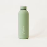 THE MESSY CORNER Light Green Stainless Steel 500 ml |Personalised Water Bottle, Leak Proof & Easy to Open | Insulated Inner Steel | 100% BPA Free and Non Toxic | Easy to Grip,