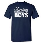 Dallas-Sundays are for The Boys Men's Apparel for Football Fans, Navy Shirt, Medium