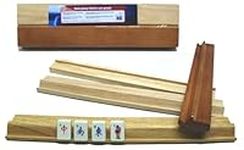 Hotsports Set of 4 large Mah Jong tile Racks with ledges