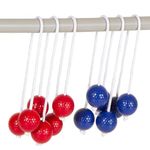 LxcshLjx 6Pcs Ladder Ball Replacement, Ladder Ball Toss Match, Ladder Bolas Balls, Ladderball Throwing Ball Tournament-Style, Ladder Golf Ball Accessories for Lawn Yard Beach Backyard Sports Toss Game