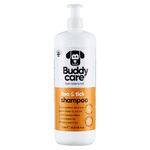 Flea & Tick Dog Shampoo by Buddycare | Eliminates Fleas, Ticks & Mites | Deep Cleansing Shampoo for Dogs, Tea Tree & Eucalyptus Flea Shampoo for Dogs (1L)