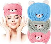 Lamoutor 3Pcs Hair Drying Towel for