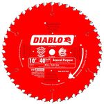 Freud D1040X Diablo 10-Inch 40-Tooth ATB General Purpose Saw