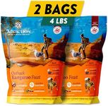 Addiction Outback Kangaroo Feast Air-Dried Grain-Free Dog Food – Complete Meal or Topper with Natural Ingredients for Digestive and Skin & Coat Health, 2lb - 2 Packs