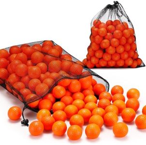 200 Pcs Foam Golf Practice Balls Bulk Foam Golf Balls for Golf Practice Realistic Feel Limited Flight Training Balls Soft Practice Golf Balls for Outdoor Swing Indoor Backyard Training(Orange)