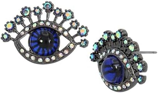 Betsey Johnson Womens Celestial Earrings, One Size, Metal, No Gemstone