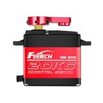 FEETECH 20KG Servo Motor 7.4V High Voltage Waterproof High Torque RC Servo Full Metal Gear Digital Servo, Aluminium Case, Control Angle 180° for 1/8 1/10 RC Cars, TRAXXS x4, Baja, RC4WD, GTR and More